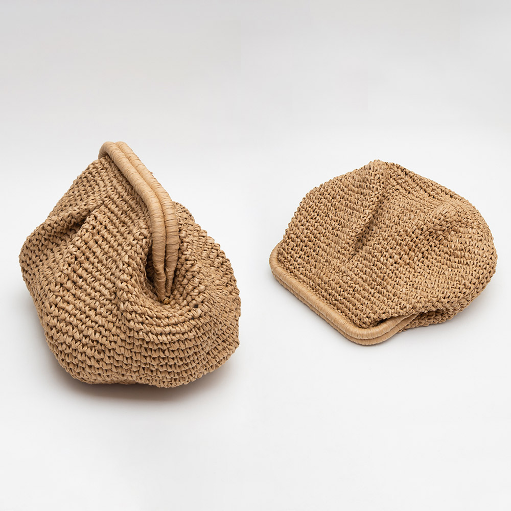 Raffia Pouch Bag