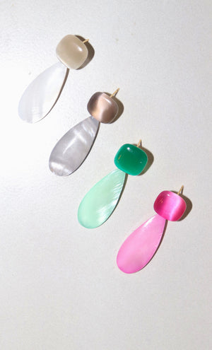 Pastel Stone Drop Earrings (more colors)