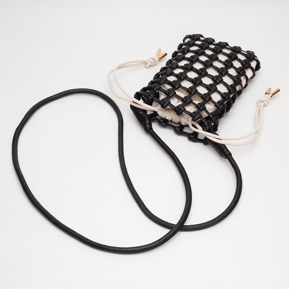Vegan Leather Woven Crossbody Bag (more options)