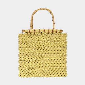 Top Handle Crochet Handbag