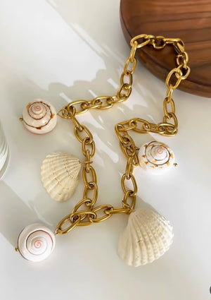 Natural Shell Pendant Necklace